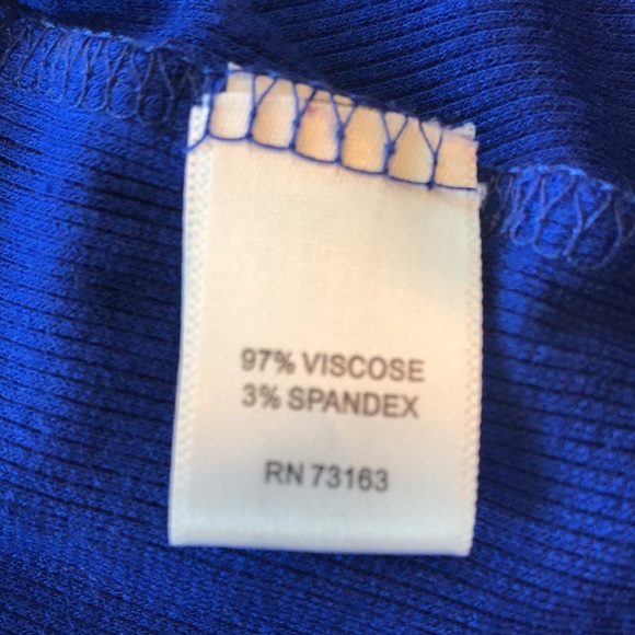 C Sport Cobalt Blue Ribbed Top. NEW - Picture 7 of 8